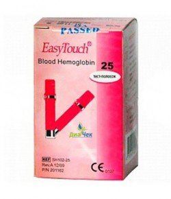 Тест-полоски EasyTouch гемоглобин №25