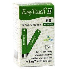 Тест-полоски EasyTouch глюкоза №50