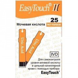 Тест-полоски EasyTouch мочевая кислота №25