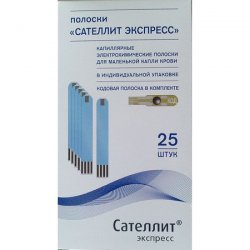Тест-Полоски Элта-Сателлит Экспресс, 25 штук