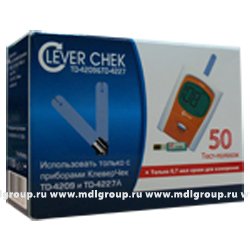 Тест-полоски Клевер Чек ТД-4209/4227 №50